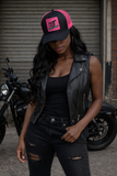 H.O.T HO2 Black and Yellow Trucker hat