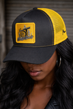 H.O.T HO2 Black and Yellow Trucker hat