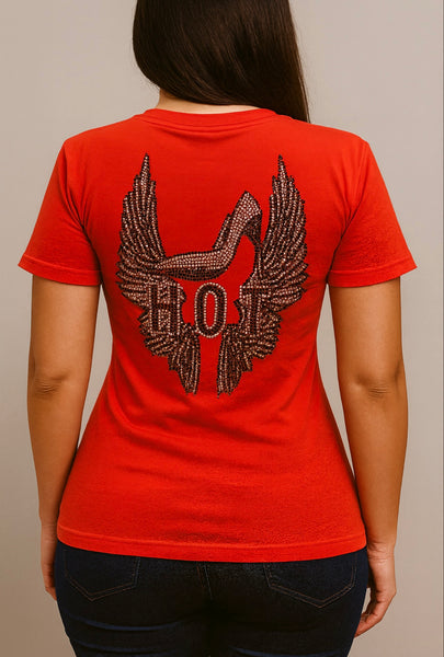 Red H.O.T Bling shirt