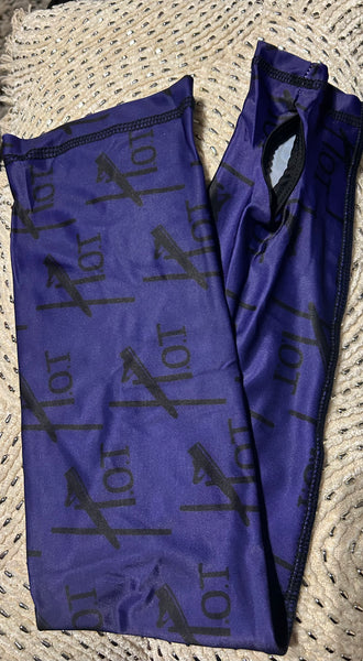 Purple and black sleeves