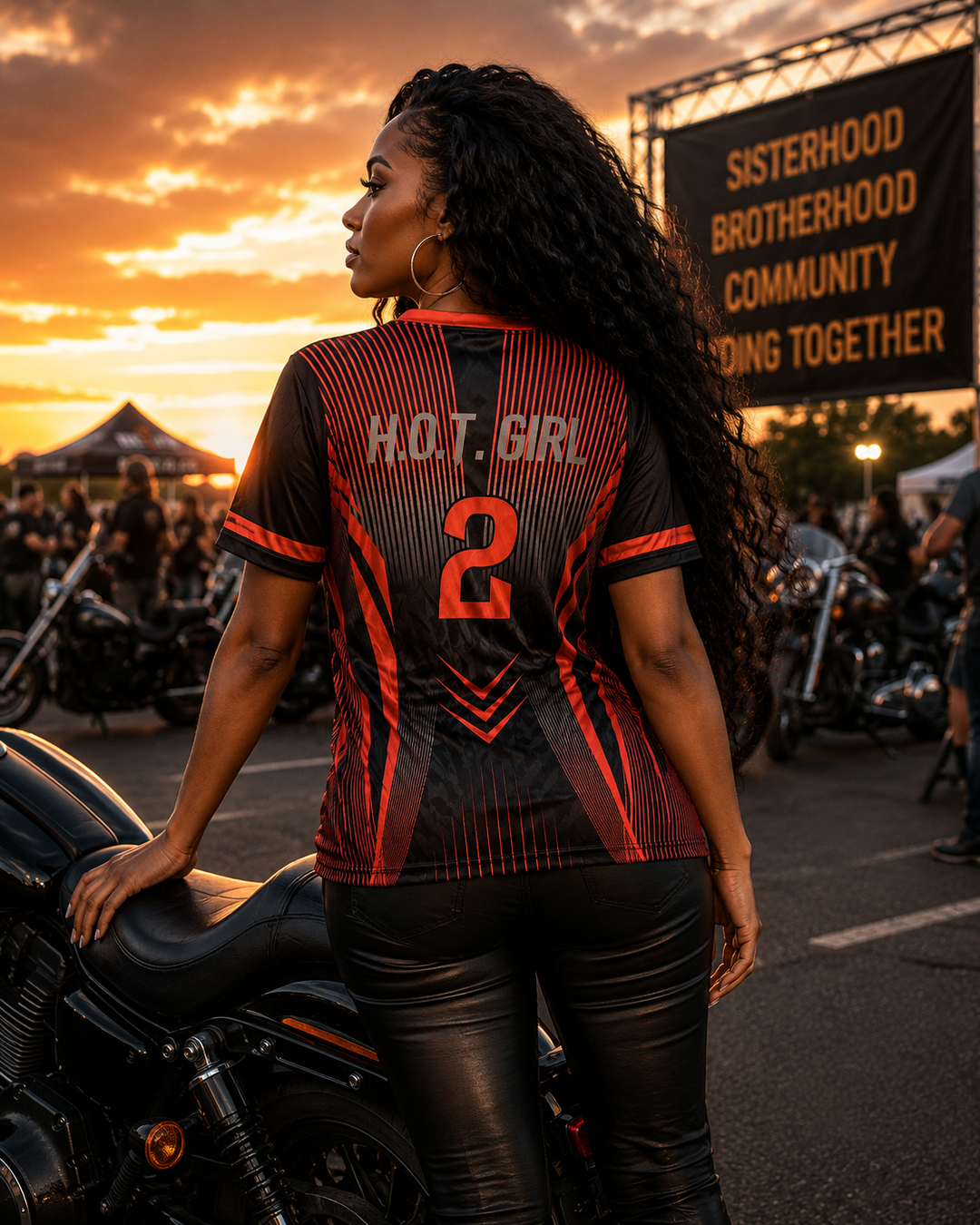 HO2 Red and black reflective