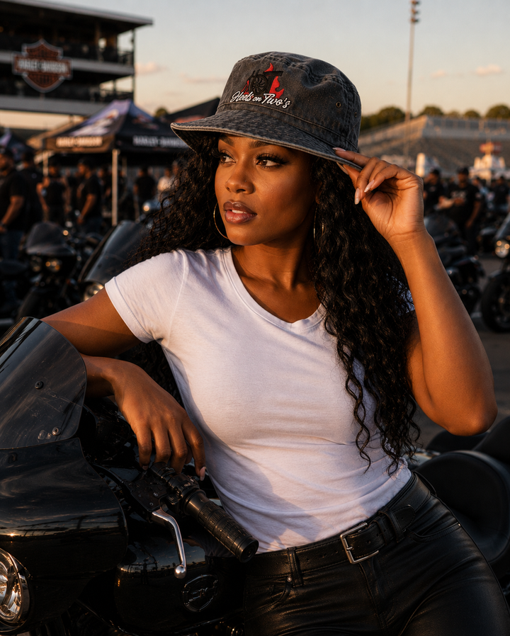 HO2 BLACK DENIM HAT