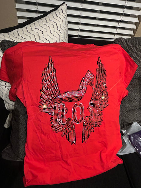 Red H.O.T Bling shirt